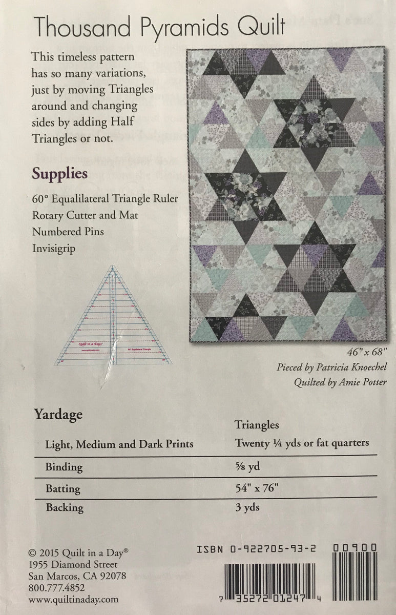 Thousand Pyramids Quilt quilt pattern Quilter's Nine Patch