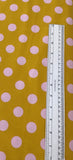 ALL STARS (POM POMS-118-MARIGOLD) - fabric price per 1/4 meter