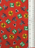 CHOO CHOO YOU (Y0798-4) - fabric price per 1/4 meter