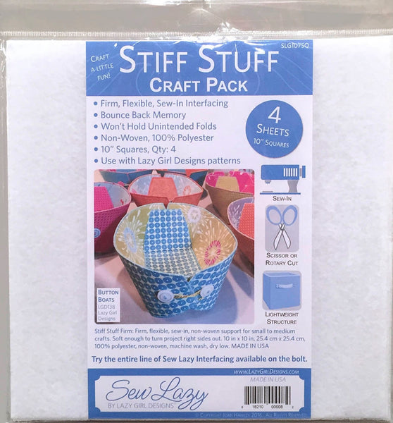 STIFF STUFF PACK - 10” square (4pack)