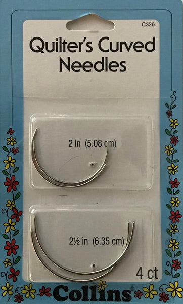 COLLINS QUILTER’S CURVED NEEDLES - needles