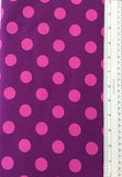 ALL STARS (POM POMS-118-FOXGLOVE) - fabric price per 1/4 meter