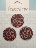 ROUND TWO HOLE BUTTON 30MM (3 PACK) - inspire buttons
