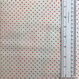 LE CREME DOTS (RED-C600-80) - fabric price per 1/4 meter