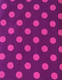 ALL STARS (POM POMS-118-FOXGLOVE) - fabric price per 1/4 meter