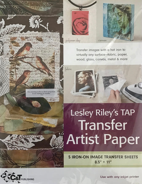 TRANSFER ARTIST PAPER - 8.5” x 11” (5 sheets)