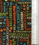 DINO-RIFFIC (3404-33) - fabric price per 1/4 meter