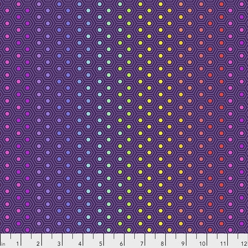 TULA PINK TRUE COLORS HEXY RAINBOW STARLING (PWTP151.STARLING) - fabric price per 1/4 meter