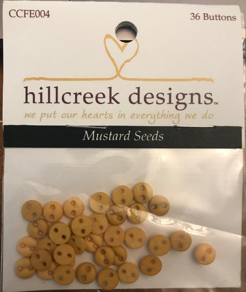 MUSTARD SEEDS (36 buttons) - hillcreek designs
