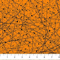 Frightful orange (10322–58) - fabric price per 1/4 meter