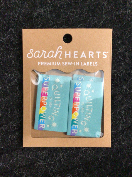 QUILT SEW IN LABEL- superpower