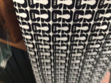 FIFA black &wht fabric priced per 1/4 m