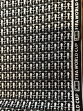 FIFA black &wht fabric priced per 1/4 m