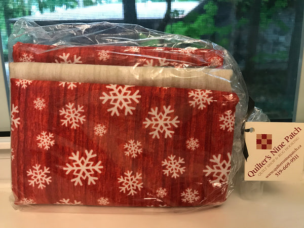 EASY RUNNER KIT- Red with snowflakes