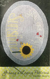 YOU ARE MY SUNSHINE (12”x12” Oval) - wool appliqué pattern