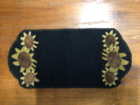 SUNFLOWER TRIO CANDLE MAT - wool kit