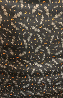 GHOULS & GOODIES (52086-12) orange moons & grey bats- fabric price per 1/4 meter