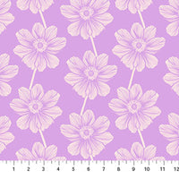INDELIBLE (AM anemone lilac) - fabric price per 1/4 meter