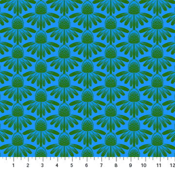 INDELIBLE (AM coneflower pool) - fabric price per 1/4 meter