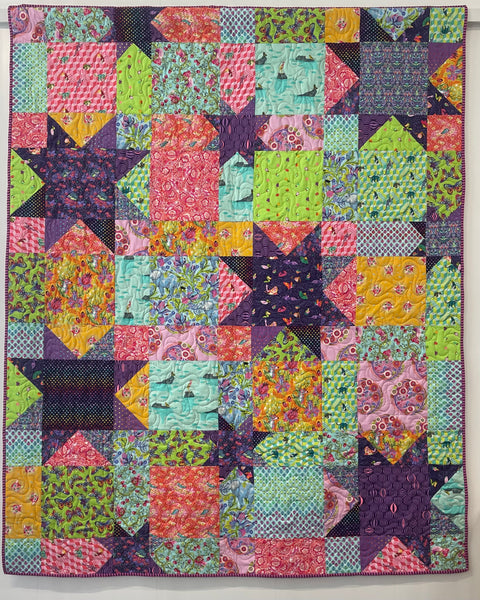 STARGAZER - lap size quilt kit
