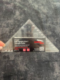 Non-slip half square 4-in-1 triangle ruler