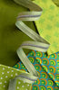 ZIPPER 3 YARD - lime stripe