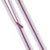 ZIPPER 3 YARD - white tape/pink coil