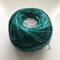 VALDANI (O-550 CARIBBEAN BLUE) 100M - pearl cotton thread Size 12