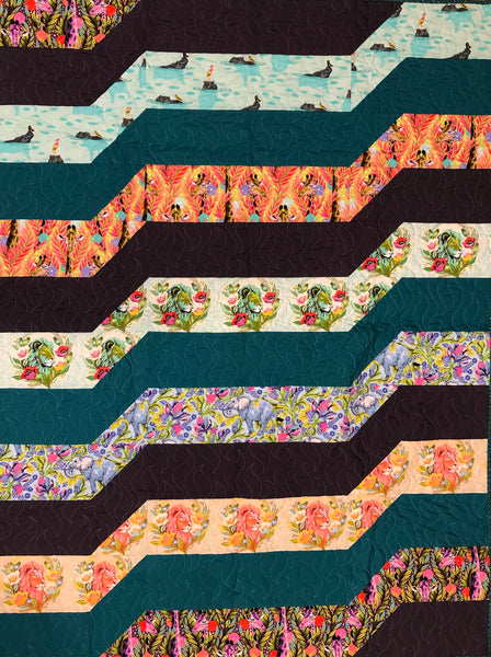 TRANSPORT TULA - lap size quilt kit