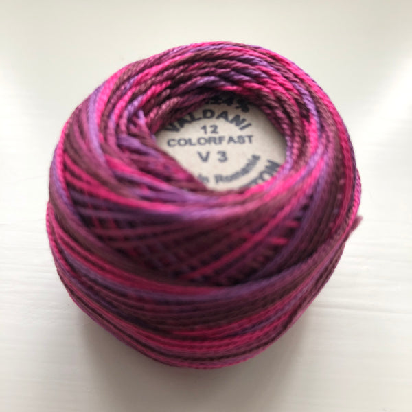 VALDANI (V-3 FUCHSIA LOVE) 100M - pearl cotton thread Size 12