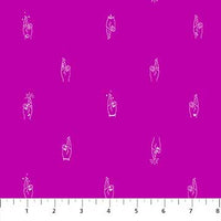 LUCKY CHARMS BASICS MAGENTA (92001-83) - fabric price per 1/4 meter
