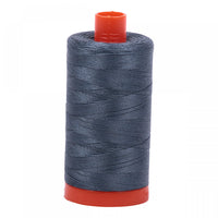 AURIFIL COTTON MAKO THREAD - 50wt (1158 MEDIUM GREY) 1300 MT