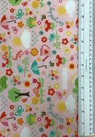 BLOOM WHERE YOU PLANTED (C6851) - fabric price per 1/4 meter