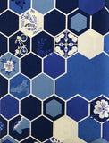 IN BLUE (HEXIESIS LAZULI-26632) - fabric price per 1/4 meter