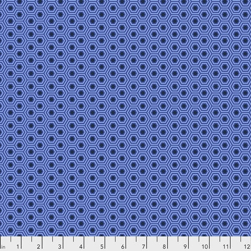TULA PINK TRUE COLORS HEXY DEEP SEA (PWTP150.DEEPSEA) - fabric price per 1/4 meter
