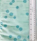 VALORI WELLS (BERRIES-VVW02-TURQUOISE) - LIGHT WEIGHT VOIL BACKING 60” WIDE - fabric price per 1/4 meter