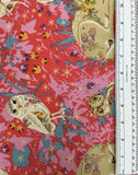 LAND ART (MINI ENCHANTED FOREST-025-ROSE) - fabric price per 1/4 meter