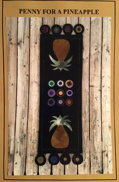 PENNY FOR A PINEAPPLE - wool runner pattern
