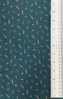 TREEHOUSE (TEAL-90074-64) - fabric price per 1/4 meter