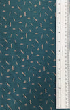 TREEHOUSE (TEAL-90074-64) - fabric price per 1/4 meter