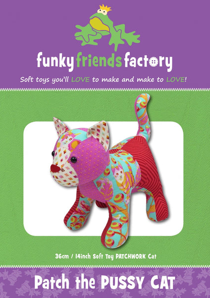 PATCH THE PUSSYCAT - soft toy pattern