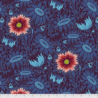 MADE MY DAY (COREOPSIS - SHADOW) - fabric price per 1/4 meter