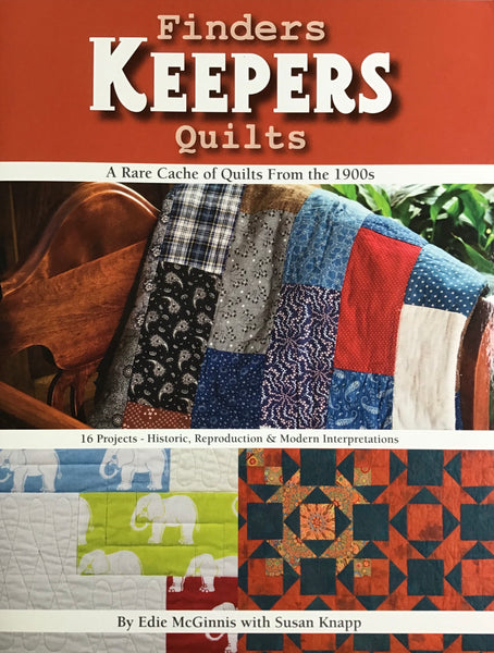 FINDERS KEEPERS QUILTS - book