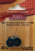 BOHIN 1/2” MAGNETIC SNAP (SILVER STEEL) - purse hardware