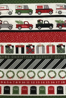 CHRISTMAS DELIVERY (C7337-BLACK) - fabric price per 1/4 meter