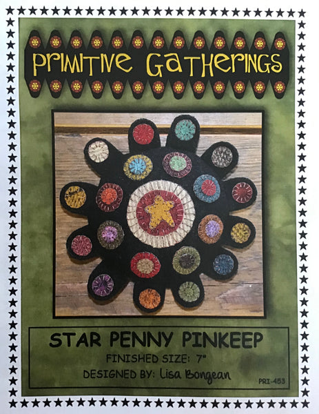 STAR PENNY PINKEEP - wool appliqué pattern