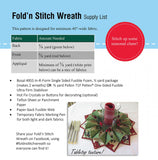 FOLD’N STITCH WREATH - wreath pattern