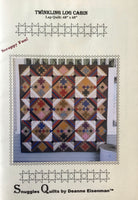 TWINKLING LOG CABIN - lap quilt pattern