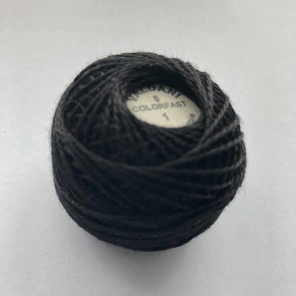 VALDANI (1 BLACK) 67M - pearl cotton thread Size 8 – Quilter's Nine Patch