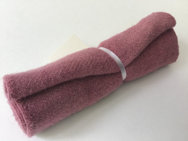 WOOL OATMEAL DUSTY PINK - 6”x 27” approximately